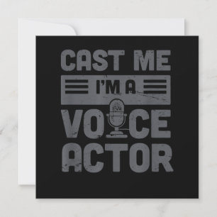 Cast Me Funny Voice-Over-Künstler Voice-Schauspiel Dankeskarte