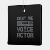 Cast Me Funny Voice-Over-Künstler Voice-Schauspiel Keramikornament (Links)