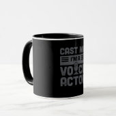 Cast Me Funny Voice-Over-Künstler Voice-Schauspiel Tasse (Vorderseite Links)