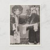 Cast-Mitglieder, Peking-Oper, ca. 1880 Postkarte (Vorderseite)