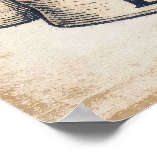 Cast Slow, Live Deep Poster (Ecke)