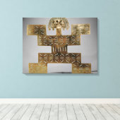 Cast Tumbaga pectoral, aus Huaca del Dragon Leinwanddruck (Insitu (Holzboden))