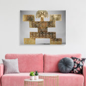 Cast Tumbaga pectoral, aus Huaca del Dragon Leinwanddruck (Insitu (Wohnzimmer))