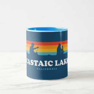Castaic Lake California Kanu Zweifarbige Tasse