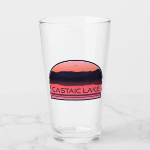 Castaic Lake California Rote Morgensonne Glas
