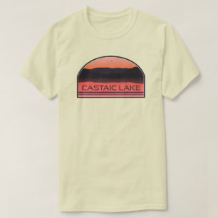 Castaic Lake California Rote Morgensonne T-Shirt