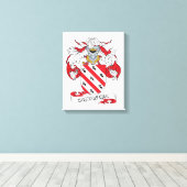 Castaneda Familienwappen Leinwanddruck (Insitu (Holzboden))