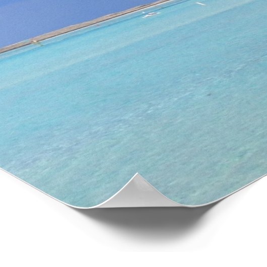 Castaway Cay Beach Poster (Ecke)