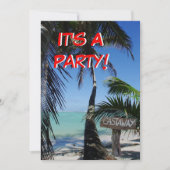 Castaway Party 2 Einladung (Vorderseite)