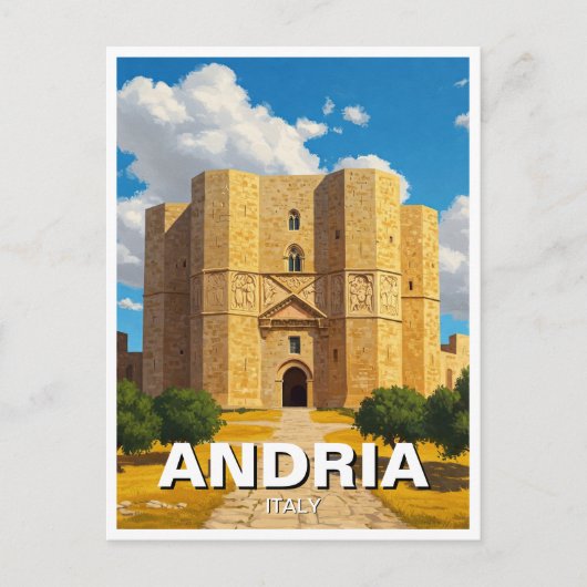 Castel del Monte Andria Italien Postkarte (Vorderseite)