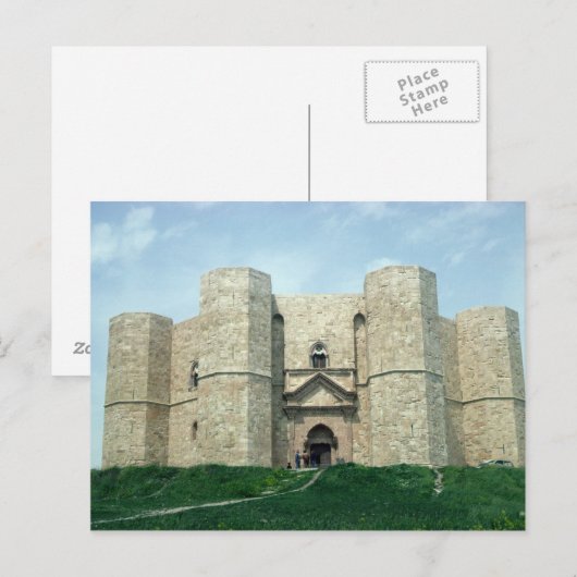 Castel del Monte Postkarte (Vorne/Hinten)