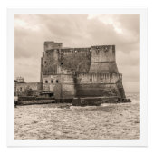 Castel dell'Ovo toned in sepia Fotodruck (Vorne)