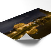 Castel Sant Angelo bei Nacht Poster (Ecke)