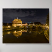Castel Sant Angelo by night Poster (Vorne)