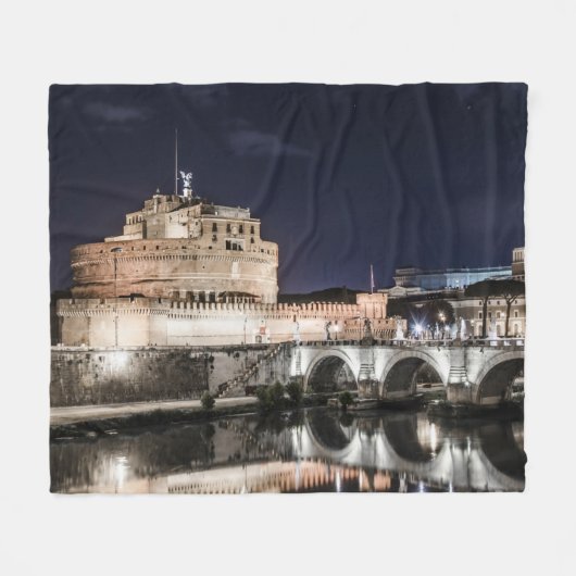 Castel Sant Angelo in Rom Fleecedecke (Vorderseite (Horizontal))