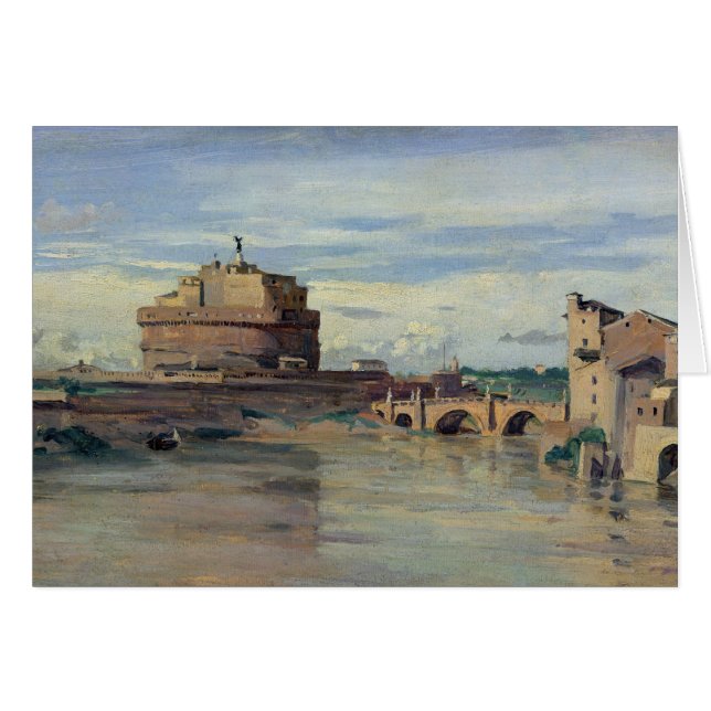 Castel Sant Angelo und der Fluss Tiber, Rom (Vorderseite (Horizontal))