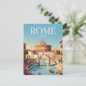 Castel Sant'Angelo Italien Postkarte (Stehend Vorderseite)
