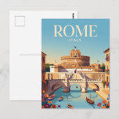 Castel Sant'Angelo Italien Postkarte (Vorne/Hinten)