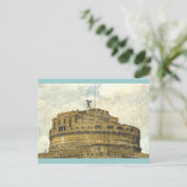 Castel sant'angelo postkarte (Stehend Vorderseite)