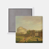 Castel Sant'Angelo, Rom, 1776 (Öl auf Leinwand) Magnet (Vorderseite/Rückseite)