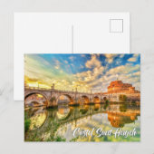 Castel Sant'Angelo, Rom, Italien Postkarte (Vorne/Hinten)
