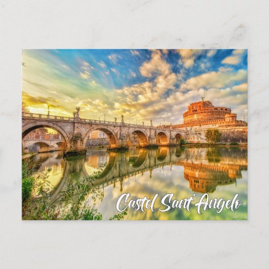 Castel Sant'Angelo, Rom, Italien Postkarte (Vorderseite)