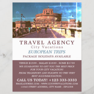 Castel Sant'Angelo, Rom, Italien, Reiseagentur Flyer