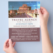 Castel Sant'Angelo, Rom, Italien, Reiseagentur Flyer (Hand)