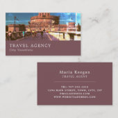 Castel Sant'Angelo, Rom, Italien, Travel Agent Visitenkarte (Vorne/Hinten)