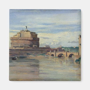 Castel Sant'Angelo und der Fluss Tiber, Rom Magnet