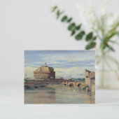 Castel Sant'Angelo und der Fluss Tiber, Rom Postkarte (Stehend Vorderseite)