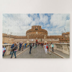 Castel Sant'Angelo von der Brücke, Rom, Italien Puzzle