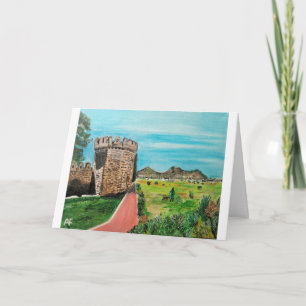 Castell de Benisanó Malerei von Alfred Fox Karte