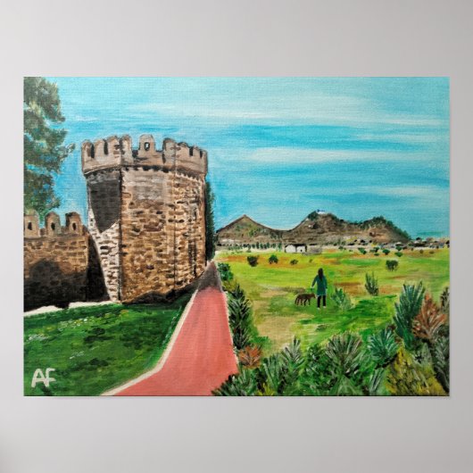 Castell de Benisanó Malerei von Alfred Fox Poster (Vorne)