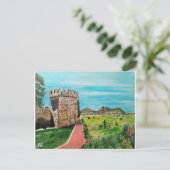 Castell de Benisanó Malerei von Alfred Fox Postkarte (Stehend Vorderseite)