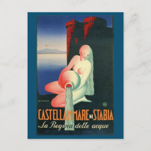 Castellammare di Stabia Neapel Vintage Postkarte