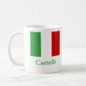 Castelli Italiener-Flagge Kaffeetasse (Links)