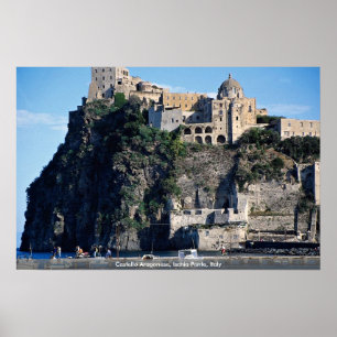 Castello Aragonese, Ischia Ponte, Italien Poster