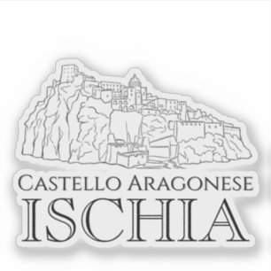Castello Aragonese, Ischia Reise Aufkleber