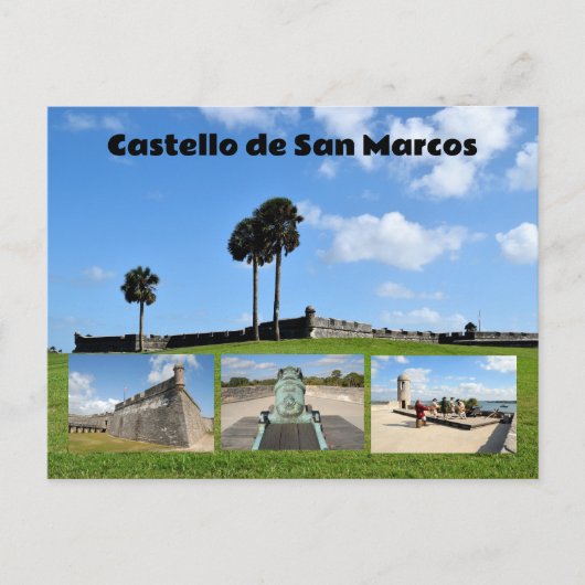 Castello de San Marcos Feiertagspostkarte (Vorderseite)