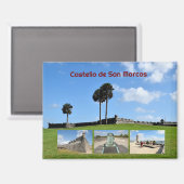 Castello de San Marcos Magnet (Vorderseite/Rückseite)