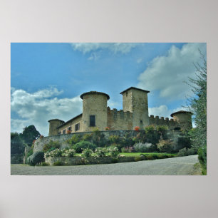Castello di Gabbiano, Italien - Fotodruck Poster