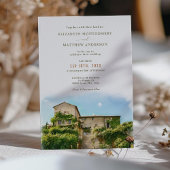 Castello di Petrata Assisi Italy Wedding Einladung