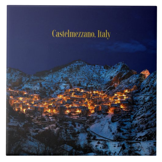 Castelmezzano, Italien Fliese (Vorderseite)