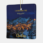 Castelmezzano, Italien - Weihnachten Keramikornament (Links)