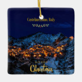 Castelmezzano, Italien - Weihnachten Keramikornament (Vorderseite)