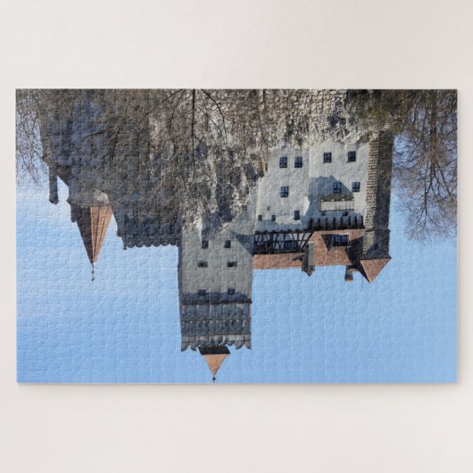 Castelo de Bran na Romênia.  Puzzle (Horizontal)
