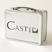 Castiel mit Feder Metall Lunch Box (Rückseite)