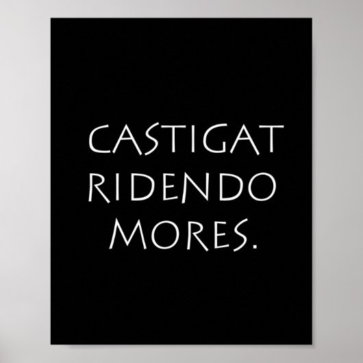 Castigat ridendo mores poster (Vorne)