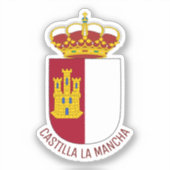 Castilla La Mancha - Spanien Aufkleber (Vorderseite)